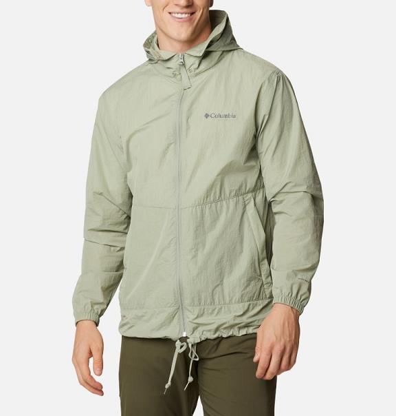 Columbia Garside Windbreaker Green For Men's NZ39872 New Zealand